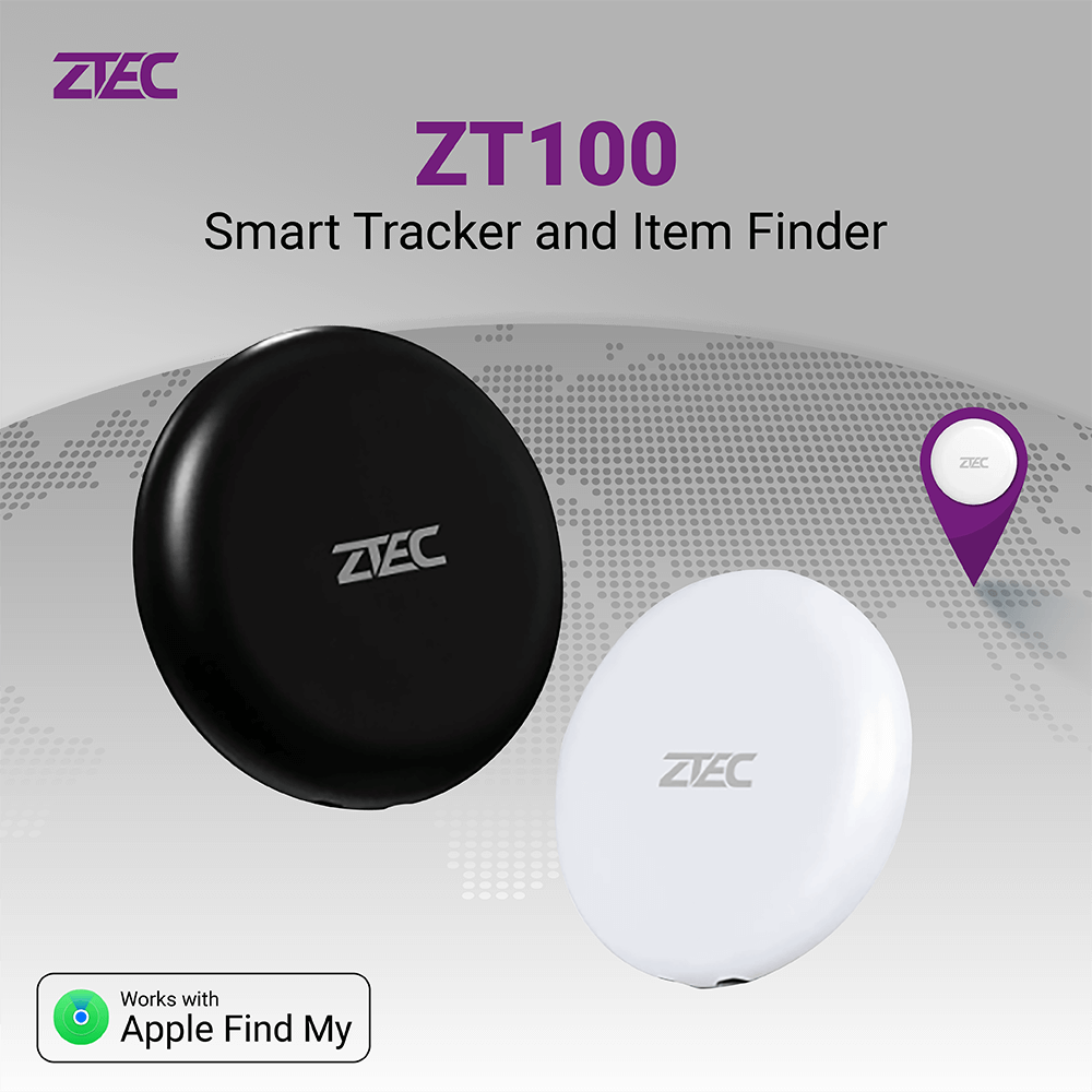 อุปกรณ์ติดตาม ZTEC Tag ZT100 สีขาว (ใช้งานกับแอปฯ Find My)